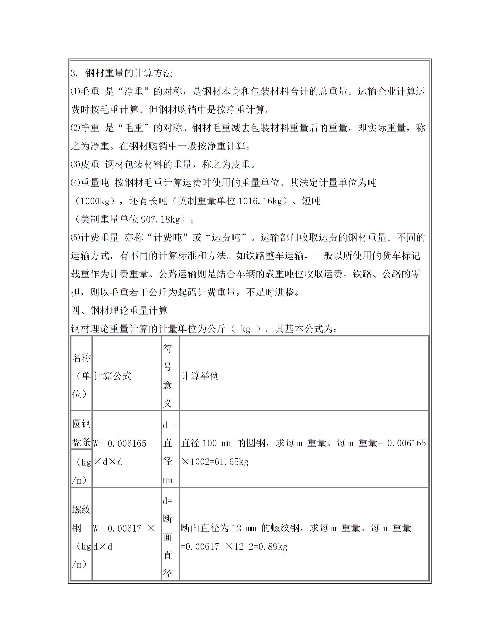 钢材重量表图片5
